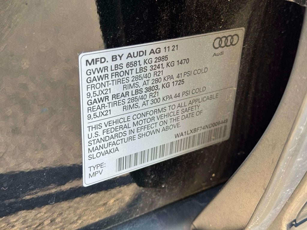 2022 Audi Q7 55 Premium Plus quattro