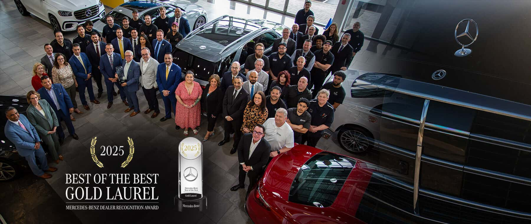 Best of the best gold Laurel at Mercedes-Benz of Huntington in Huntington NY