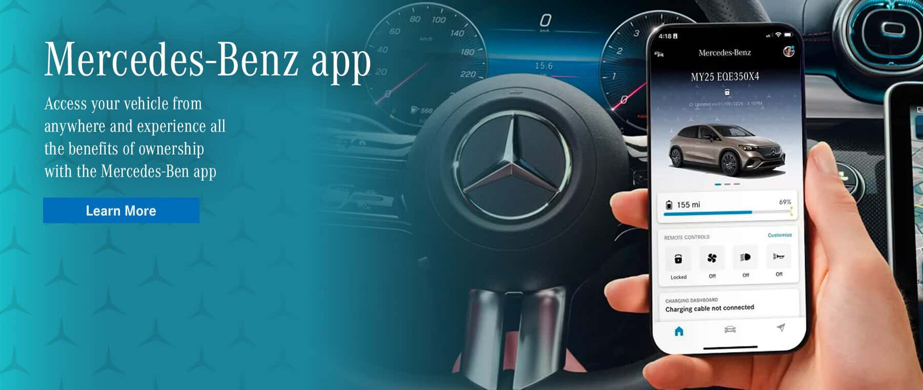 Mercedes-Benz app at Mercedes-Benz of Huntington in Huntington NY