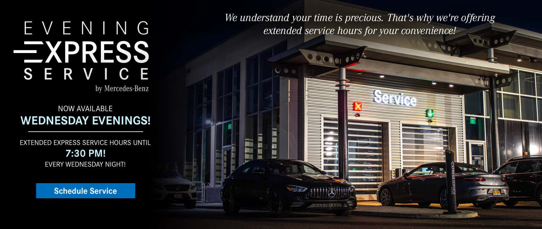 Evening Express Service at Mercedes-Benz of Huntington in Huntington NY