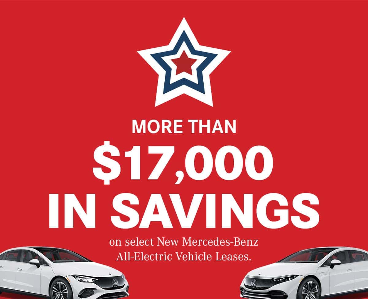 Presidents Day offer: more than $17,000 in savings on select new Mercedes-Benz all-electric vehicle leases