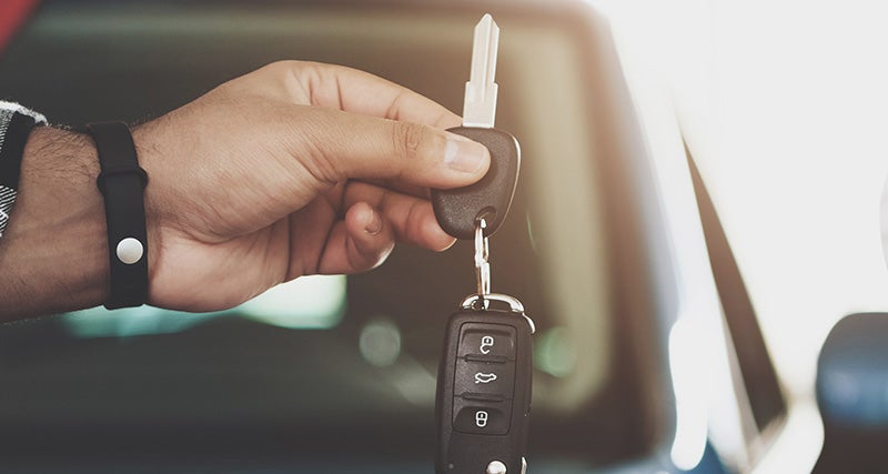Mercedes-Benz key fob and accessories